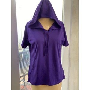 Marmot Amethyst Purple Short Sleeve Layer Hoodie Size XL